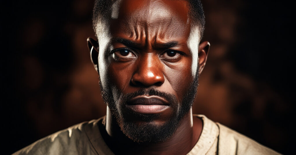 Eiaculazione precoce - viso di uomo scuro preoccupato - www.medicinaesteticabeauty.it