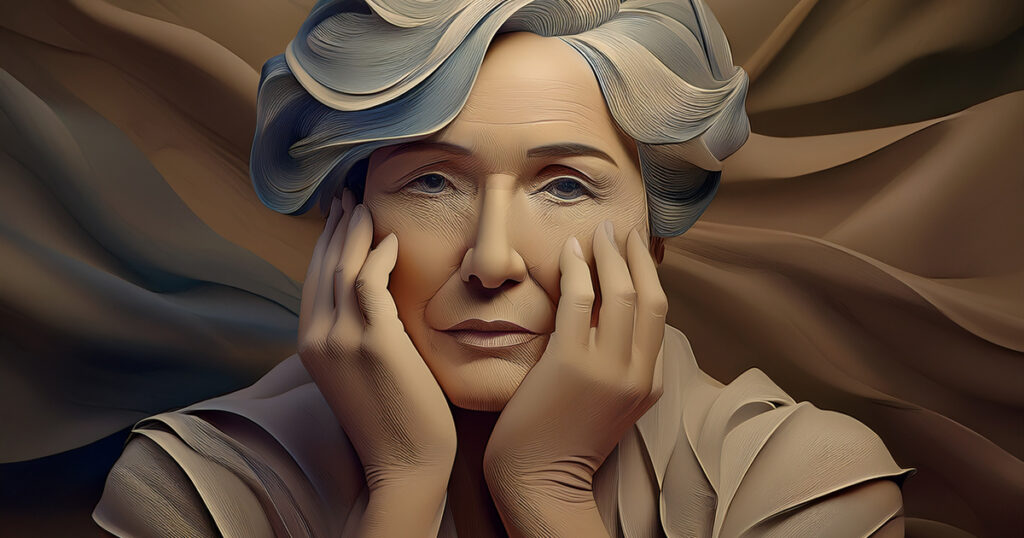 Rughe - Donna che vive bene la vecchiaia - www.medicinaesteticabeauty.it