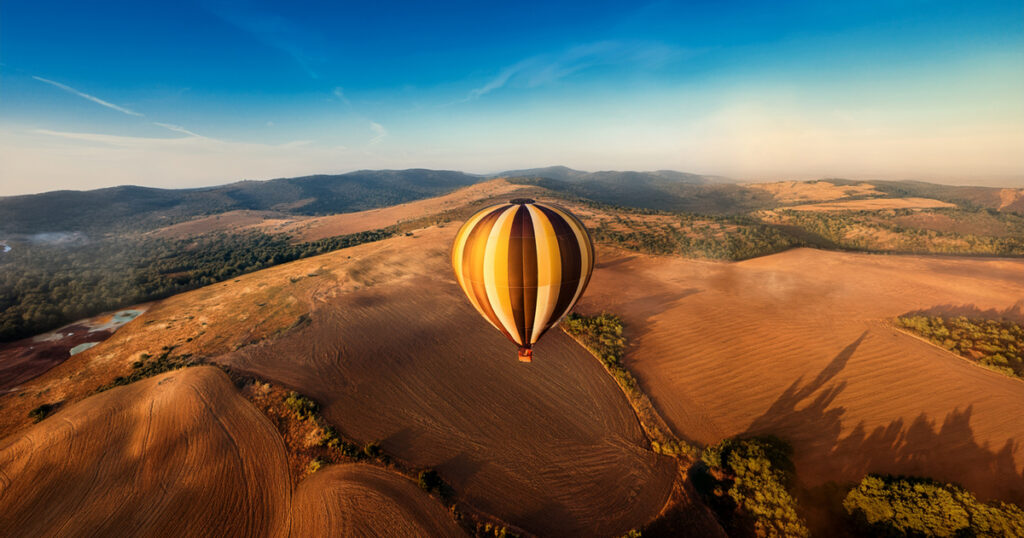 Vertigini - Mongolfiera e paesaggio - www.medicinaesteticabeauty.it
