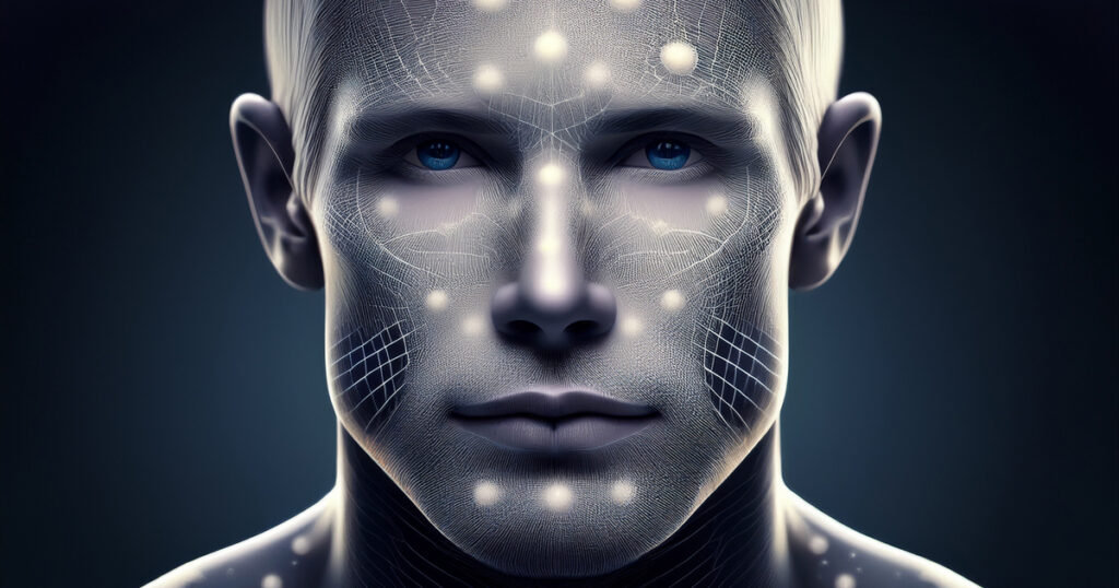 Vitiligine - Viso uomo bianco e nero con vitilgiine - www.medicinaesteticabeauty.it